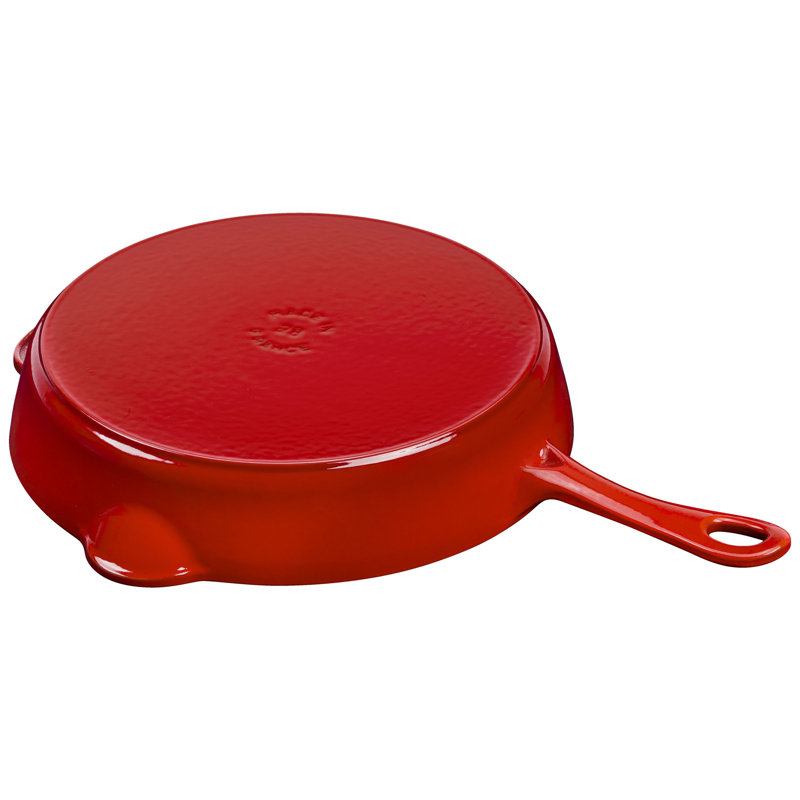 Pans Cast Iron Traditional Deep Frypan, Cherry, 11"
