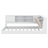 Twin Size Daybed Bed With Storage Bookcase And Upholstered Storage Headboard, Floor Bed With Charging Station-1585609898