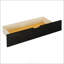 Grand lit plateforme en bois avec lit gigogne et 2 tiroirs, espresso