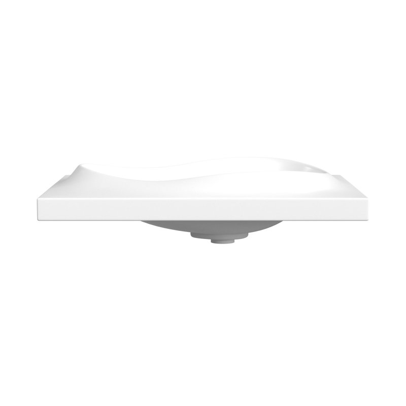 RUY OHTAKE SEMI-RECESSED SINK, WHITE, White