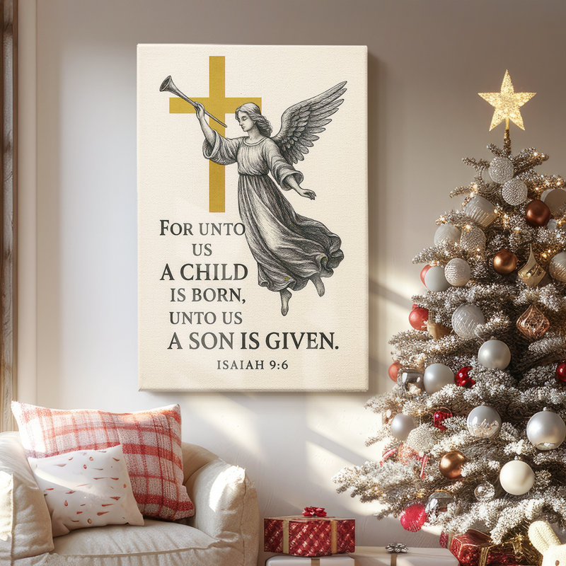 «Sugar Blessing of Candle» - Toile tendue avec châssis de qualité supérieure, H 27 po x l 18 po