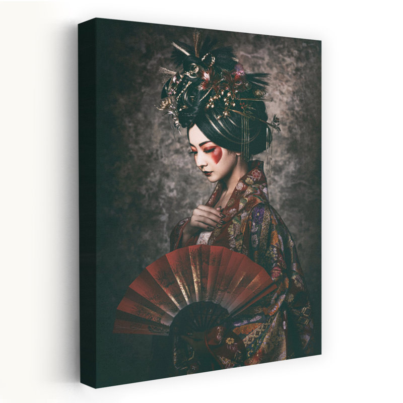 Mystic Japanese Beauty Contemporary Wall Art Print by Daisuke Kiyota - Wrapped Canvas Print, 45.72cm H x 30.48cm W