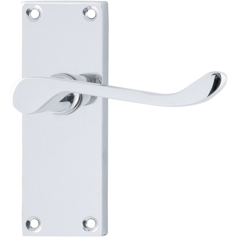 Amaly Passage Right Hand Door Handle, Polished Chrome