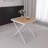 Modern Folding Polypropylene Square Table With Metal Legs, Indoor and Outdoor Multi-Functional Table