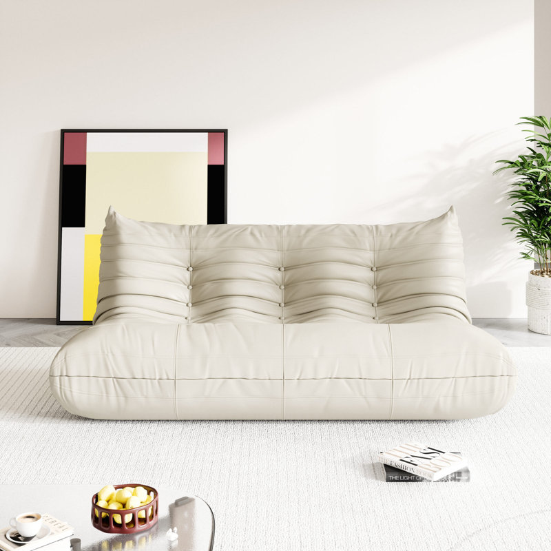 Fauteuil à billes 3 pièces Boneless, Beige, 68.8" W