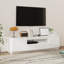 Meuble audio-vidéo moderne blanc pour la télévision