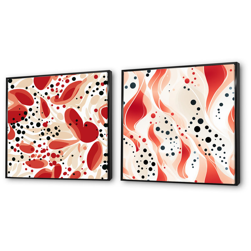 Corvell - ensemble de 2 reproductions d'art sur toile, H 36 po x l 73 po x P 1,5 po, Cadre noir