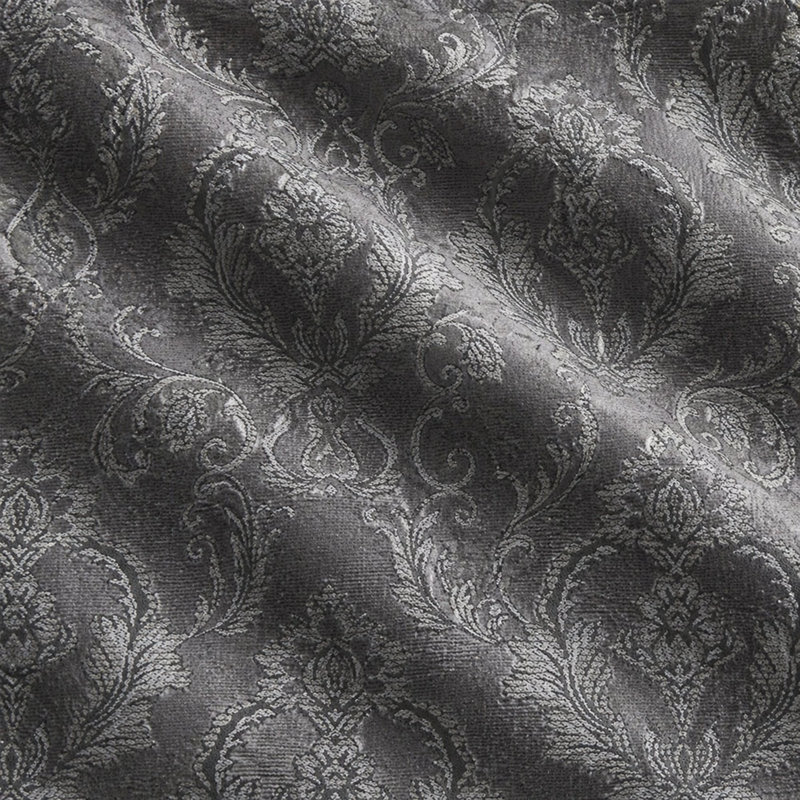 Damask Velvet | Beatrice Fabric, Charcoal