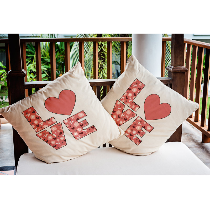 Outdoor Reversible Throw Pillow