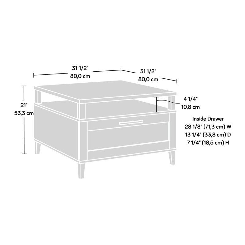 Coffee Table, Black Finish