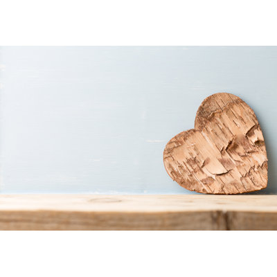 Heart. by Gitusik - Wrapped Canvas Print
