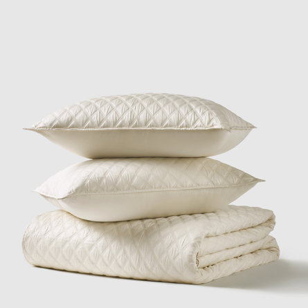 Premier Full/Queen 3Pc. Quilt Set Pale Gold