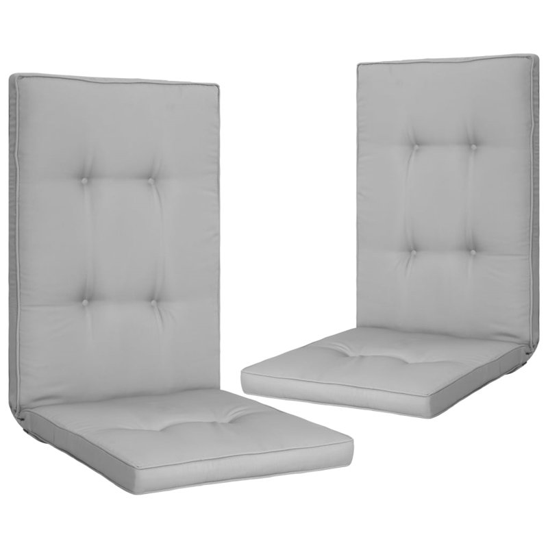 Outdoor Seat / Back Cushion, Gray, 1.2" H x 19.7" W x 47.2" D