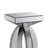 Amalia Square End Table With Lower Shelf Clear Mirror