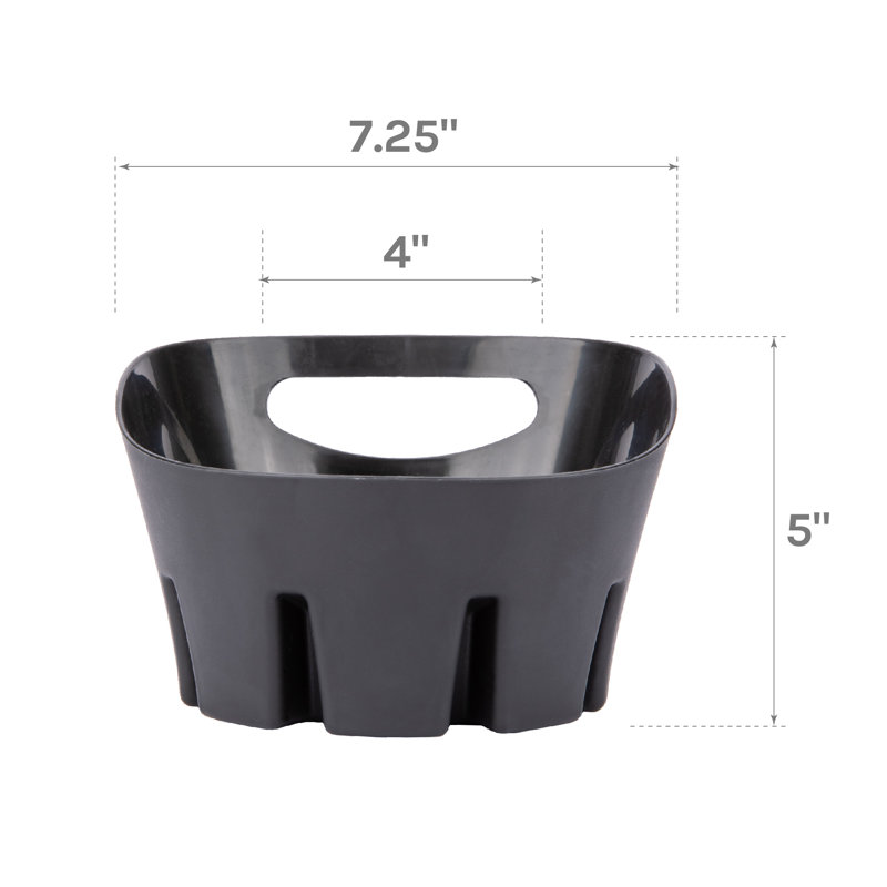 Utility-Sink Plastic Plunger Tray, Black