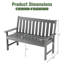 Banc d'extérieur Pada