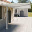 Auvent en métal blanc VidaXL-94544253-94544256