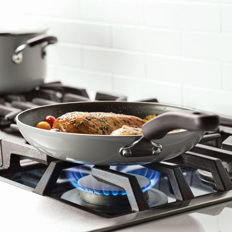 Silver Nonstick Aluminum 15-Piece Cookware Set with Baking Pan