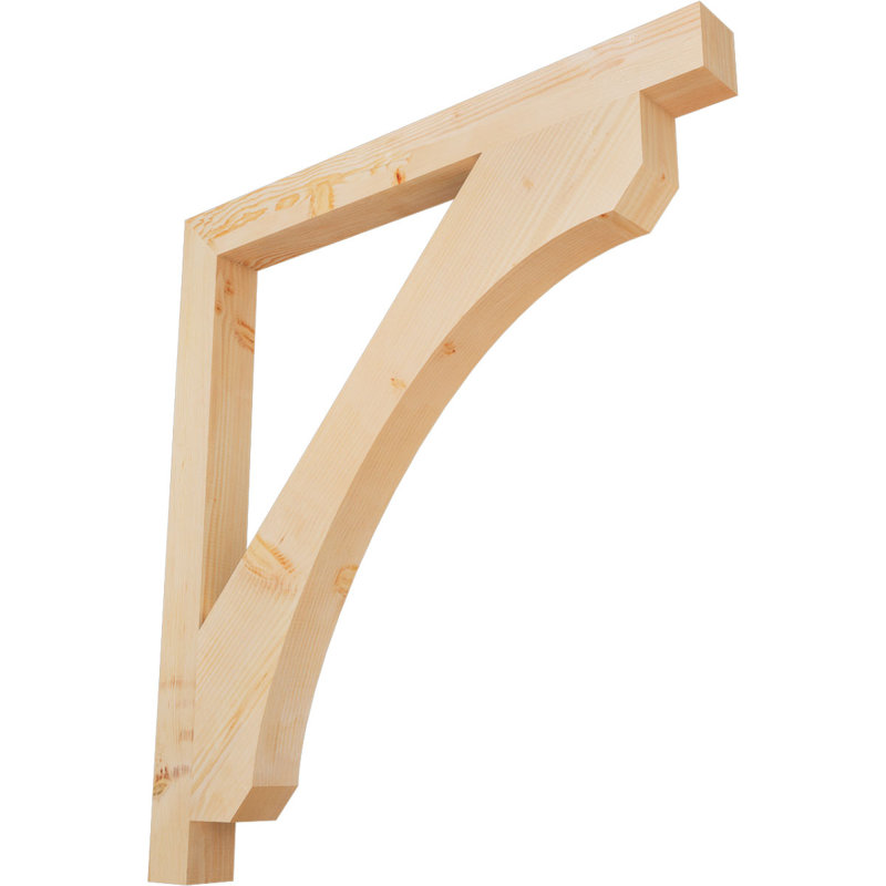 Support à blocs l 3 1/2 po x P 44 po x H 48 po, sapin Douglas, H 48 po x l 3,5 po x P 44 po, Sapin de Douglas, Lisse