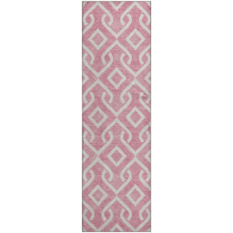 Premium Machine Washable Cerrito Blush Rug, Runner 2'3" x 7'6"