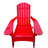 Beautiful Red Wood Chair With Umbrella Feature, Suitable For Poolside And Outdoor Versatile Solid Hole, Deck, Indoor-1903775113