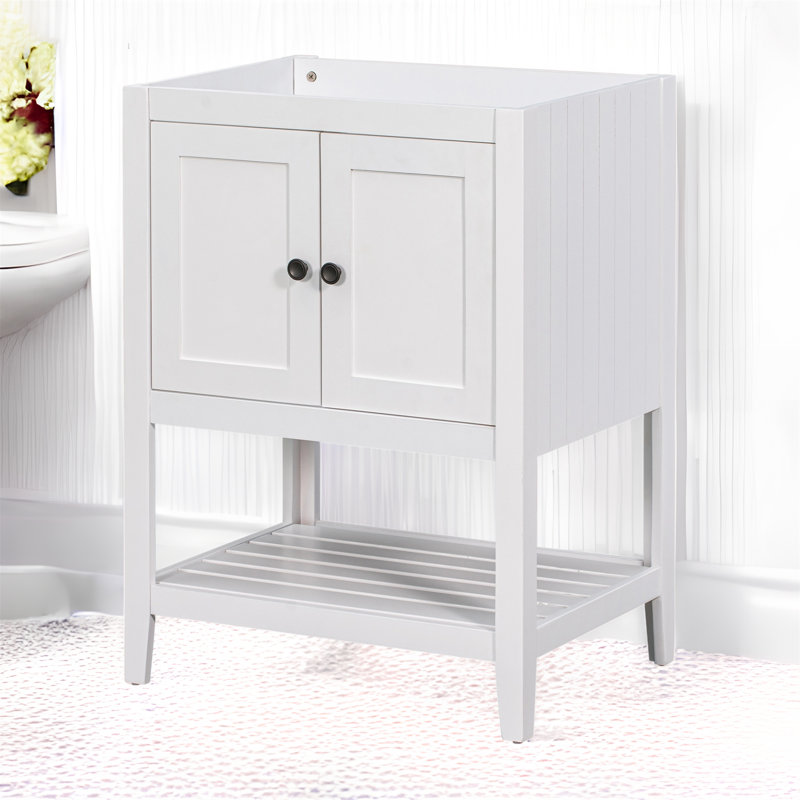 23.7'' Single Bathroom Vanity Base Only, White