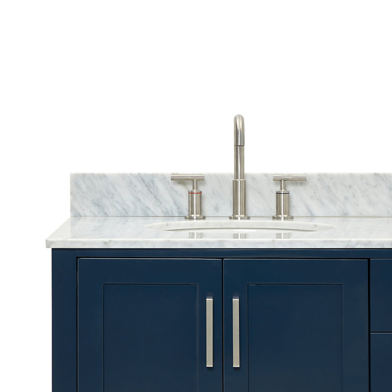 Magnolia Bath Vanity Rectangular Basin S073DCW2R, White, Rectangle ,  73"