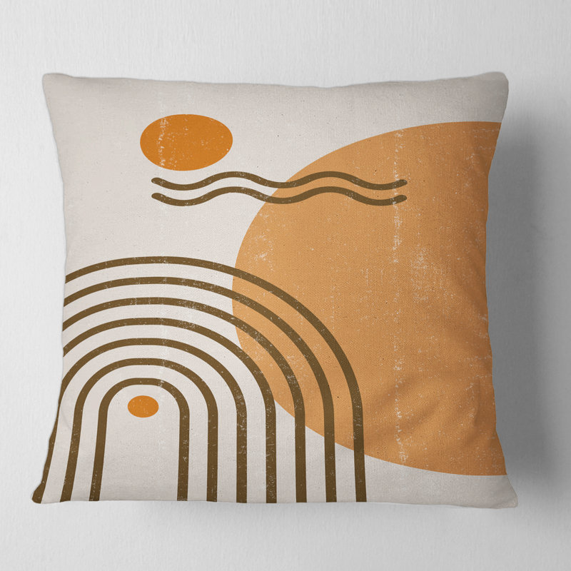 Housse et insert de coussin carré Sun and Moon II, 16" x 16"