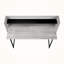 Bureau d'ordinateur avec pieds en métal, finition grise Pays-Bas, H 39,13 po x l 46,97 po x P 23,61 po