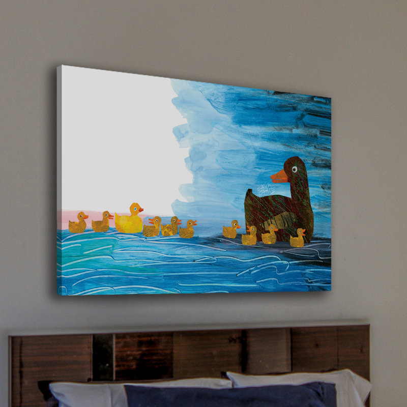 10 Little Rubber Ducks Character Art Duckings 2 - Painting on Canvas, 51cm H x 76cm W