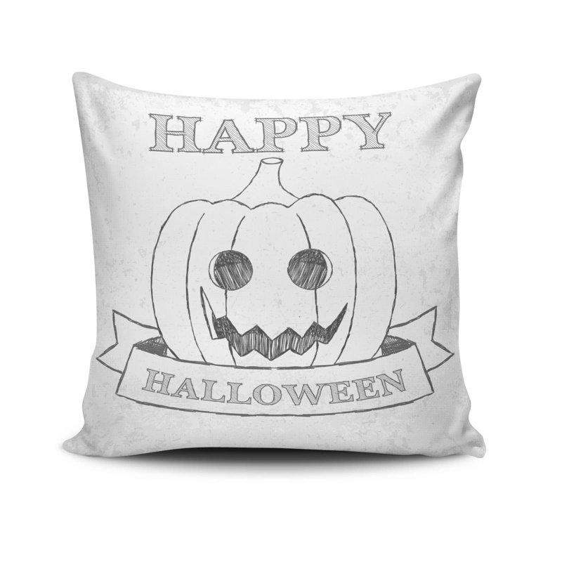 Cedano Decorative Cushion, 17.0 x 17.0 Inches, 50% Cotton / 50% Polyester, Machine Washable, Ironable, Silicone Filling, Concealed Zip Closure | Soft & Stylish Throw Pillow for Living Room, Bedroom, & Office Décor
