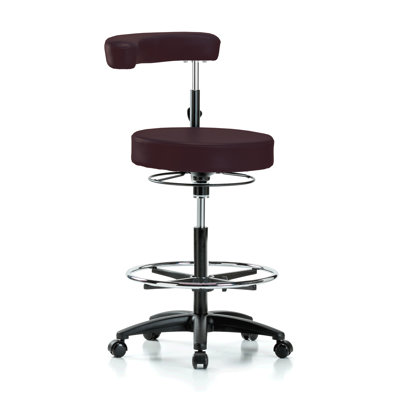 Tabouret à hauteur réglable avec accoudoir et repose-pieds