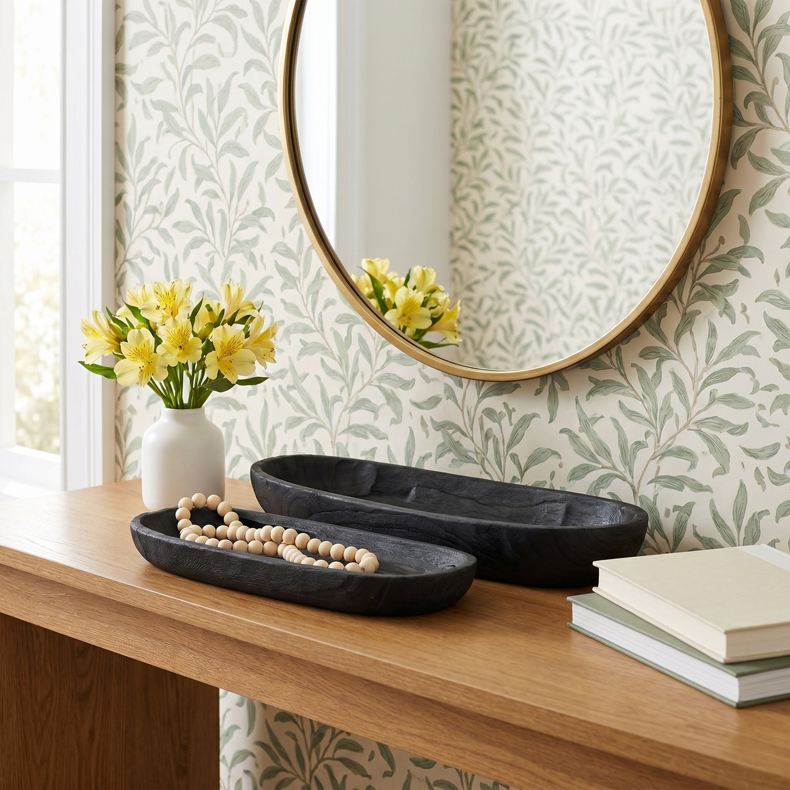 Sagebrook Home Ludlow Artisanal Decorative Plates Set, Tabletop Accent for your Home, Premium Crafting, Unique Home Decor Addition, Set of Two  Perfect for Stylish Entertaining