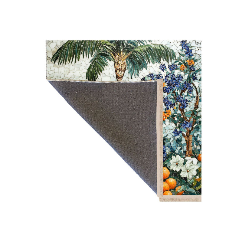 Tapis décoratif lavable à la machine Paris Collection Modern, Sous-tapis rectangulaire 4 pi 7 po x 6 pi 7 po inc