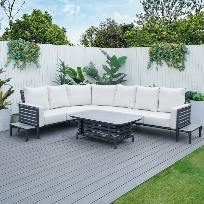 Steaven 7-Piece Patio Sets With Coffee Table