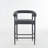 Boucle Upholstered Metal Bar Stools Set with Armrests-1627964537
