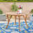 Outdoor Wood Table 47, Finish, Solid And Heavy Frame, To Wear, Patio Use 47X47x30 Inches, Natural Resistance Elements, Setup-854294828