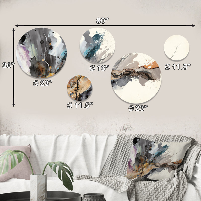 Abstract Wall Decor on Metal
