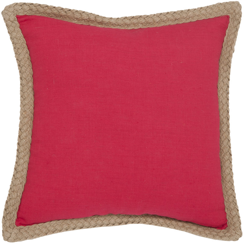 Reversible Throw Pillow, Red