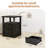 18"Farmhouse Wood Nightstand Set Of 2 With Charging Station, Drawers & Open Shelf - Modern Bedside End Table For Bedroom/Living Room-177051553-177051555