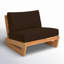 Brazilian Teak Patio Chair-2048495920