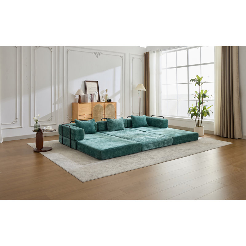 Compression Sofa, Dark Green