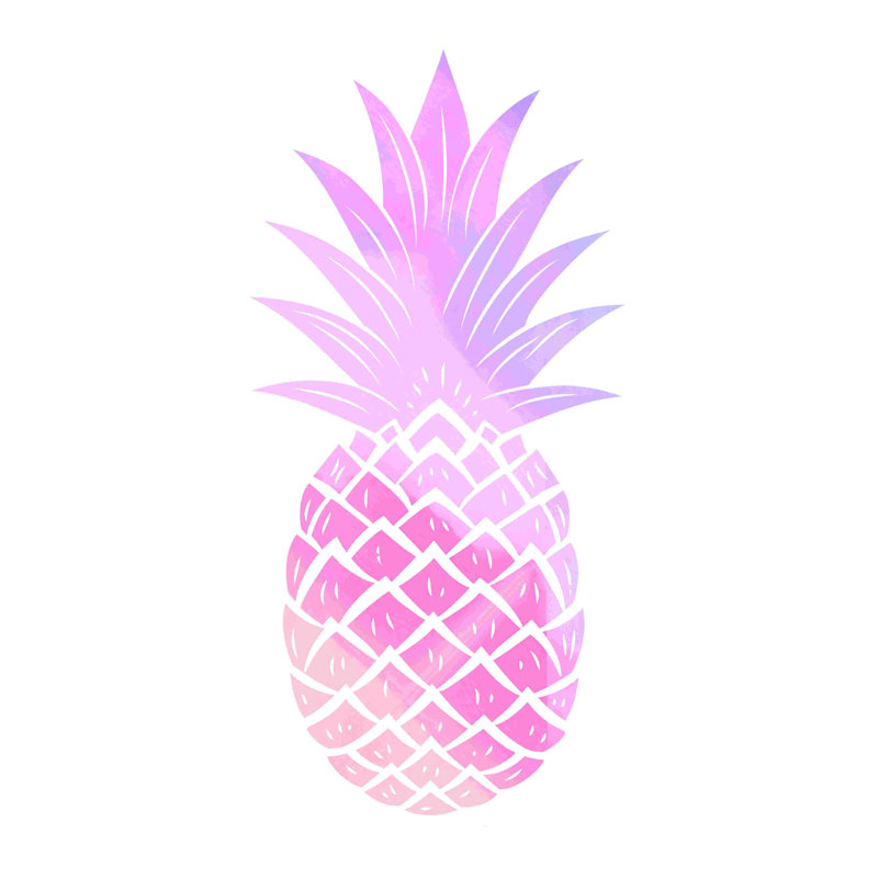 «Blush Pineapple», impression sur toile tendue, H 18 po x l 12 po