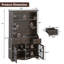 Grande armoire à DEL 71 po avec rehausse et support à vin Visconti