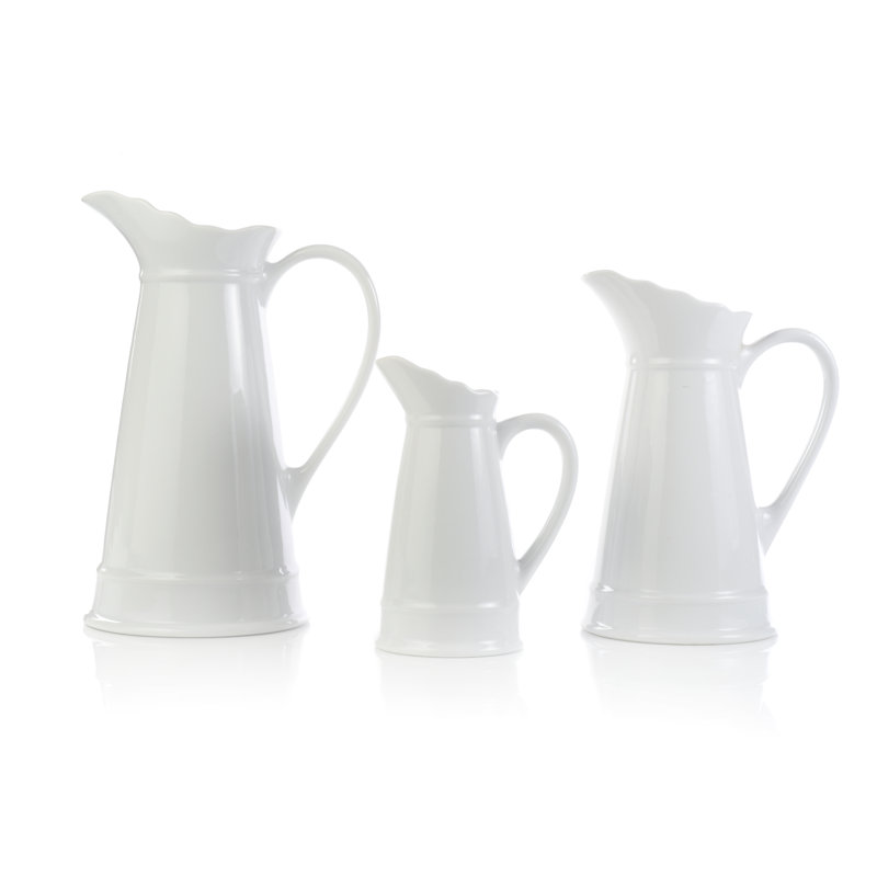 Conerly Pitcher, Top: 6'' L x Base: 4'' D x 7.75'' H