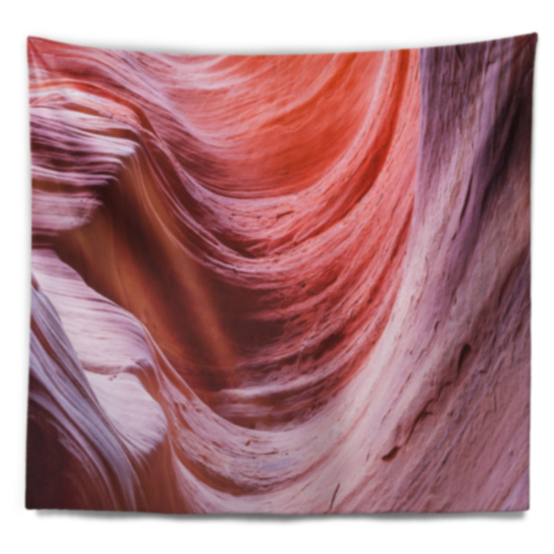 Tapisserie murale «Landscape Antelope Canyon» mauve, H 32 po x l 39 po