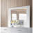 Versatile Rectangular Mirror With Exquisite Wooden Frame And Stable Support