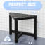 Tabouret de douche noir, petit banc de douche d'angle intérieur - Repose-pieds pour le rasage de la douche-1436942892