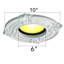 Ceiling Medallion Urethane Rosette 6" Decorative Recessed Trim