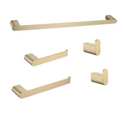 Wall-mounted bathroom hardware set (4-piece set) made of high-quality materials